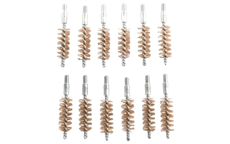 Brownells 10mm/40 caliber double-tuff bronze pistol brush 12 pack
