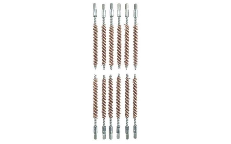 Brownells 22 caliber double-tuff bronze rimfire rifle brush 12 pack