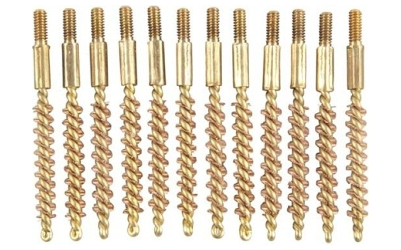 Brownells 17cal ''special line'' brass rifle/pistol brush 5-40tpi 12pk