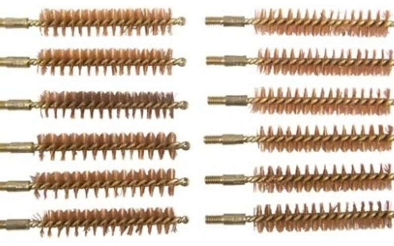 Brownells 44/45 caliber ''special line'' brass rifle brush 12 pack