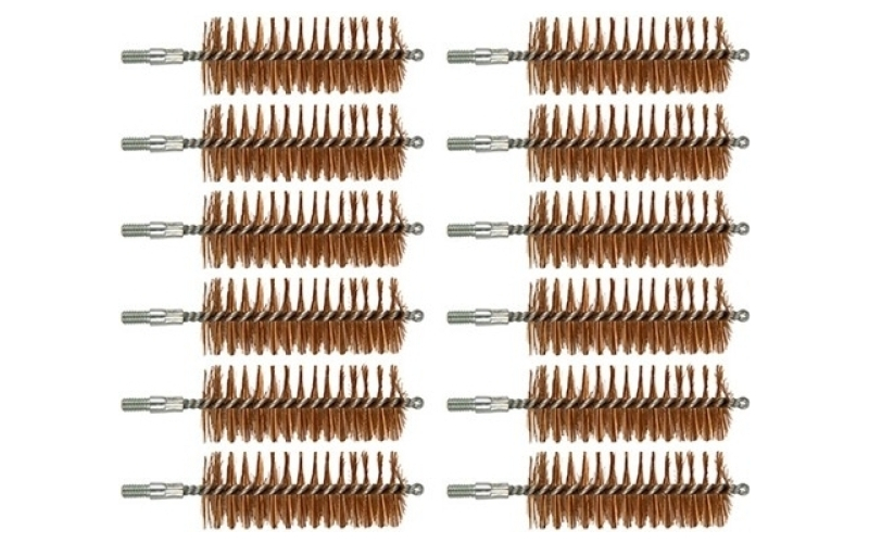Brownells 12 gauge bronze chamber brush 8-32 thread 12 pack