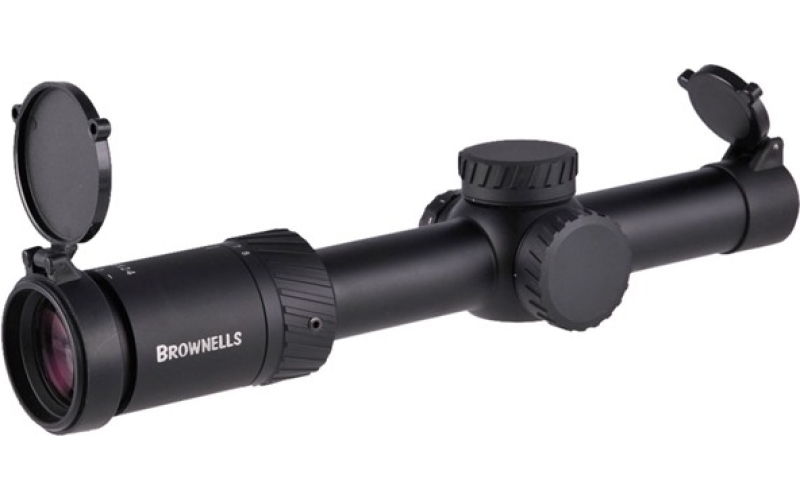 Brownells Mpo 1-8x24mm sfp illuminated fine duplex reticle black