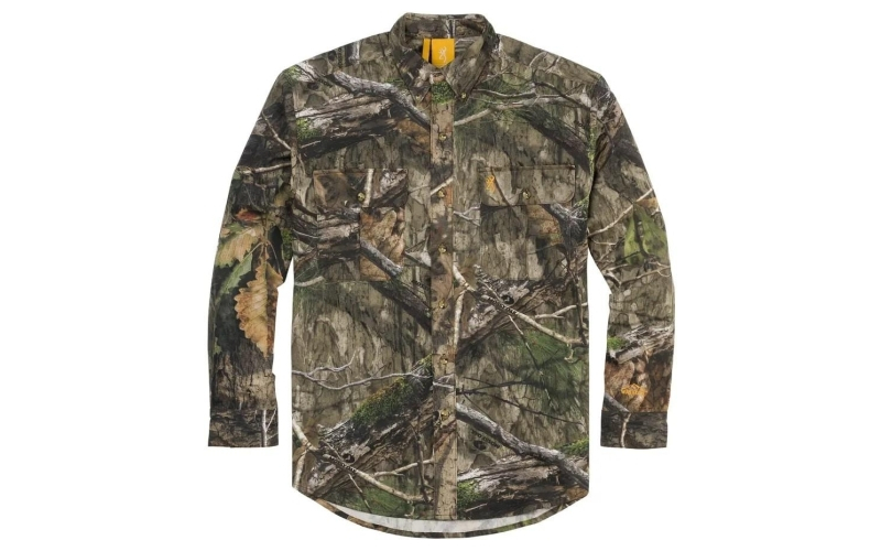 Browning wasatch-cb button-front 2 pocket shirt mossy oak dna s