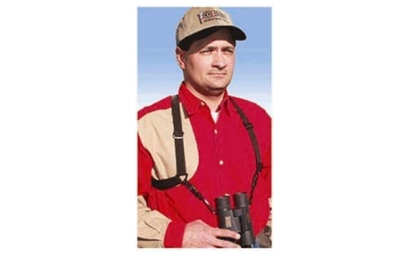 Binocular strap neoprene/leather