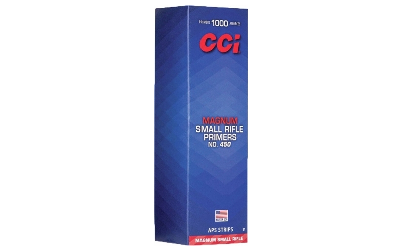 CCI #450 small rifle magnum primers 1,000/box