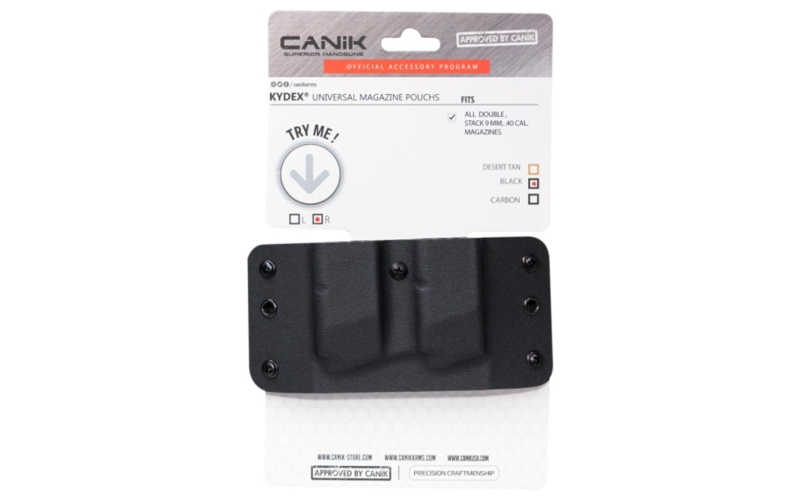 Canik holsterkydex/black; doubleall double stack 9mm 40cal magazines