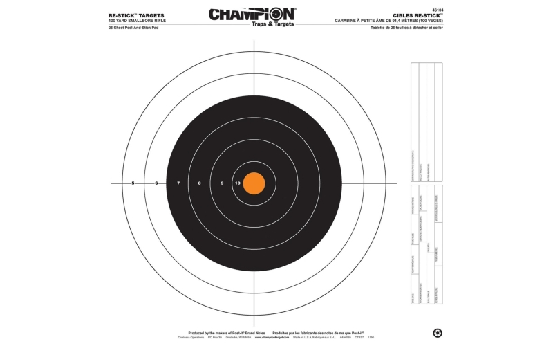 Cm46105 100yd smbore rif tgt