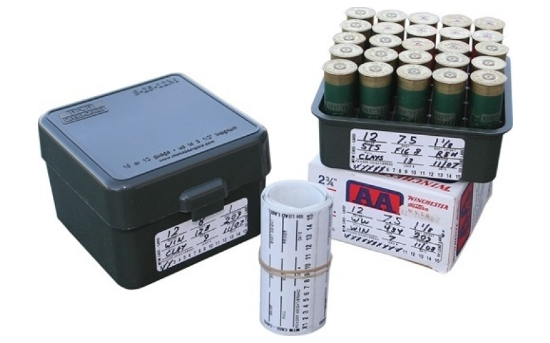Chadwick & Trefethen Mtm reloading labels for shotgunners for easy load data 50