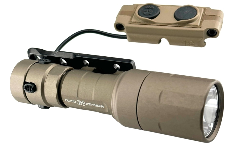 Cloud Defensive REIN 3.0 Micro, Weapon Light, 95,000 Candela, Accepts 18350 and CR123A Batteries, M-LOK Mount, Remote, LCS, Black REIN 3.0 MICRO-DF-S-FDE