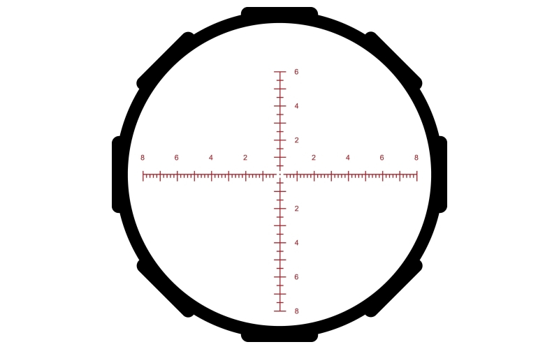 Crimson trace hardline pro rifle scope - 6-24x50mm 30mm sfp mr1-mil illum