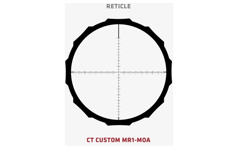 Crimson trace hardline pro rifle scope - 3-12x42mm 30mm sfp mr1-moa