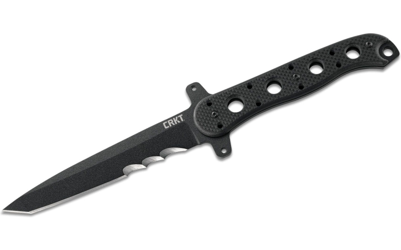 Crkt carson m16-13fx fixed blade w/ veff serr  knife (4.64" black)
