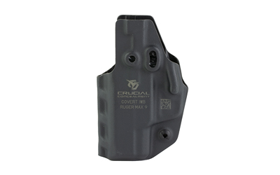 Crucial Concealment Covert IWB, Inside Waistband Holster, Ambidextrous ,Kydex, Black, Fits Ruger Max-9 1205