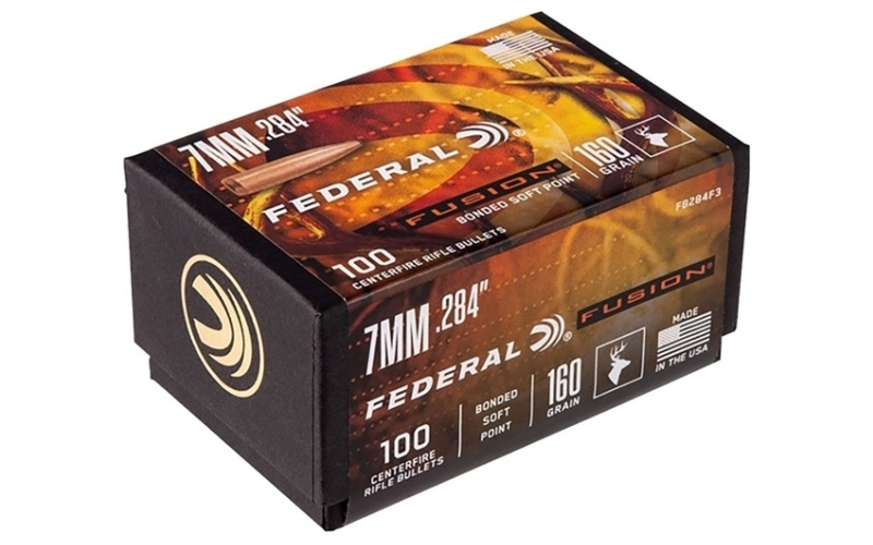 Federal Federal fusion rifle bullets .284 160gr 100bx