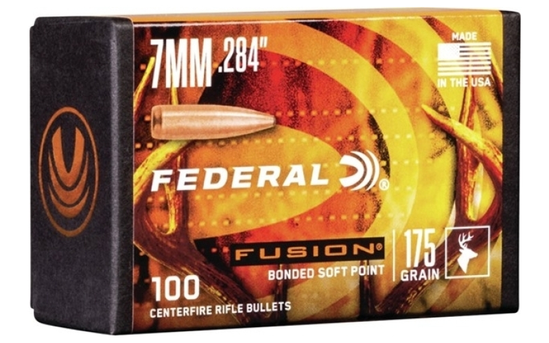 Federal 7mm (0.284'') 175gr bonded soft point 100/box