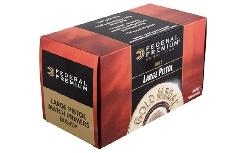 Federal .150 large pistol primers 1,000/box
