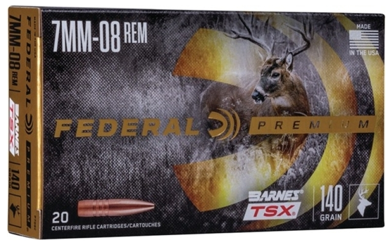Federal 7mm-08 remington 140gr barnes tsx 20/box