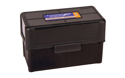 Frankford Arsenal Hinge-Top Ammo Box, 510, 50 Rounds, Fits 270 Winchester, 30-06 Springfield and .410 Bore 3" Shells, Smoke Gray, Plastic 1083790