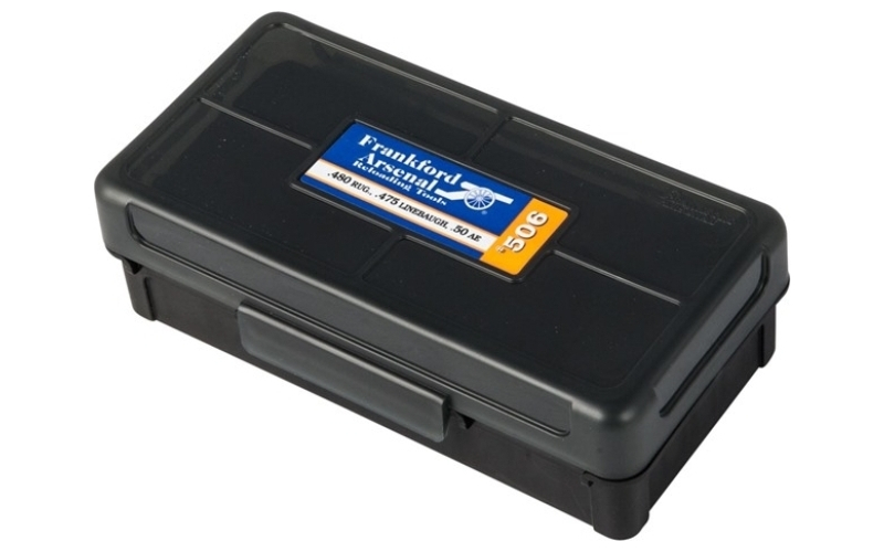 Frankford Arsenal 450 ruger, 50 ae #506 hinge-top ammo box 50 ct.