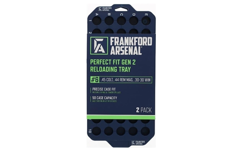 Frankford Arsenal #6 perfect fit g2 reload tray .45 colt .44 rem mag 2pk 50 rd