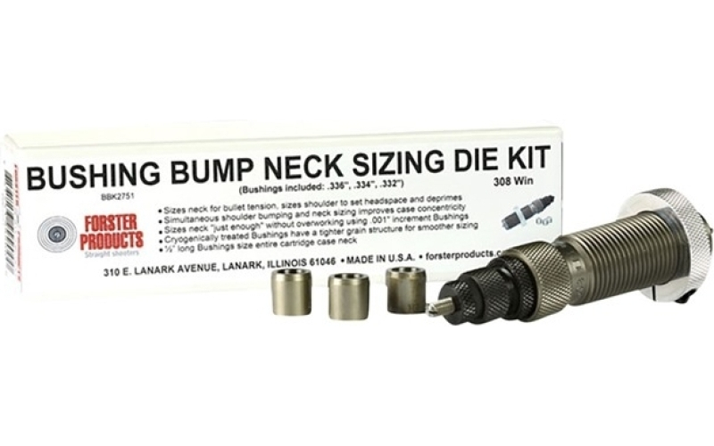 Forster 28 nosler bushing bump neck die kit
