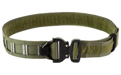 GBRS Group Assaulter Belt System, 20 Molle Sections, 1.75" Cobra Buckle with D-Ring, Large, 1.5" Nylon Scuba Webbing Construction, Ranger Green GEAR-ABSV3-RG-L