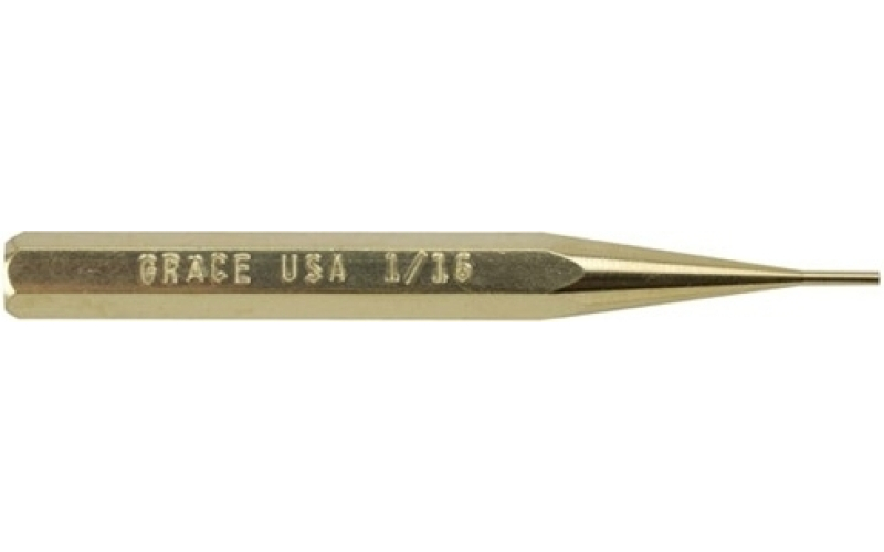 Grace Usa 1/16'' (1.6mm) brass pin punch