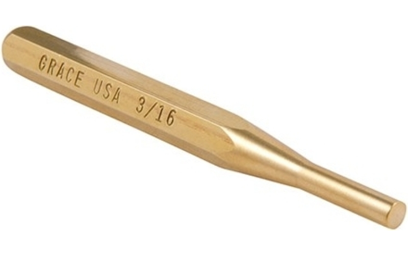 Grace Usa 3/16'' (4.8mm) brass pin punch