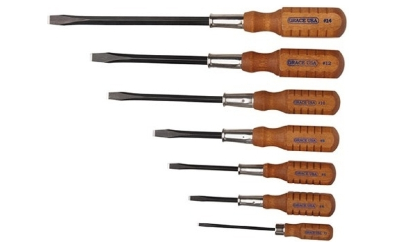 Grace Usa 7 piece wood screwdriver set