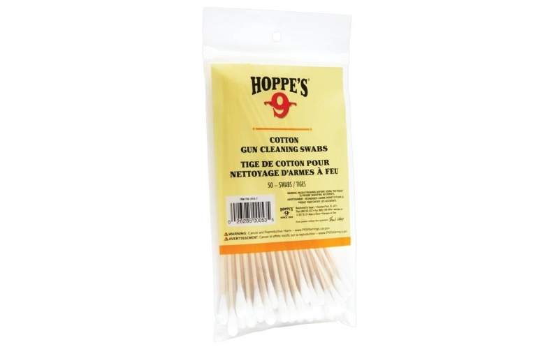 Cotton cleaning swab 100 ct wood grain 5.9 long poly bag