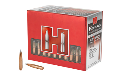 Hornady A-Tip Match, .308 Caliber, 30 Caliber, 250 Grain, Ballistic Tip, 100 Count 3092
