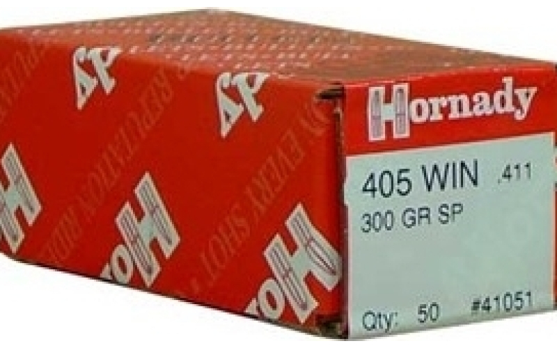 Hornady 405 caliber (0.411'') 300gr interlock spire point 50/box