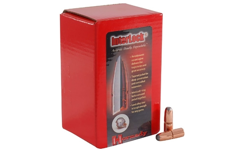 Hornady 458 caliber (0.458'') 350gr interlock flat point 50/box