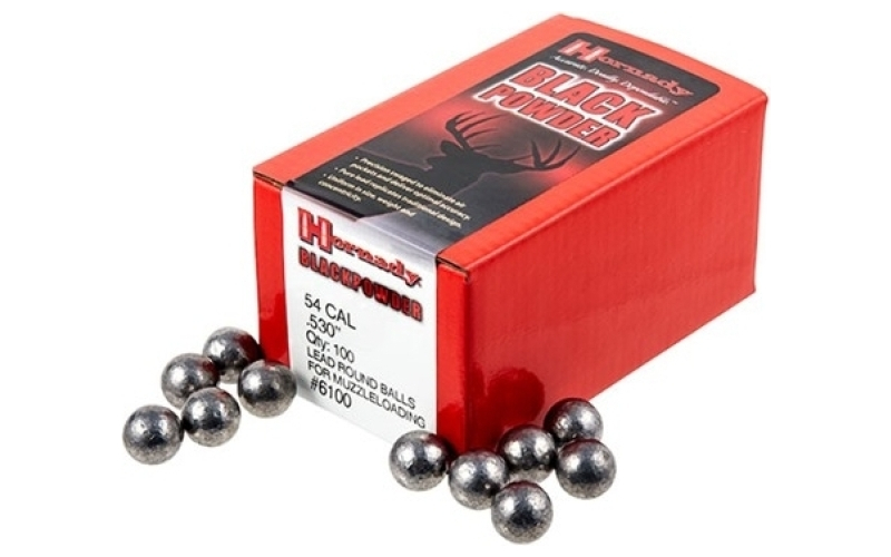 Hornady Round balls 54 cal (.530'') lead round ball 100/box