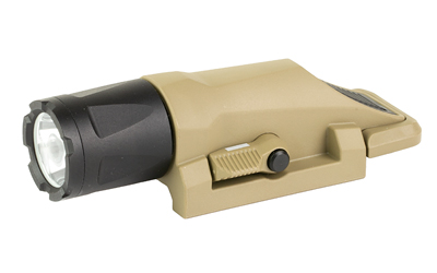 INFORCE WML-Weapon Mounted Light, White/IR Multifunction Weapon Light, Gen 3, Fits Picatinny, Flat Dark Earth, 450 Lumen for 1.5 Hours, White LED, Secondary IR LED 100mW, 4 Hours, Constant/Momentary/Strobe IF71013DE