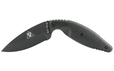 KA-BAR Knives TDI Law Enforcement, Fixed Blade Knife, 3.688" Blade Length, 7.75" Overall Length, Drop Point, AUS 8A Steel, Matte Finish, Black, Zytel Handle, Plain Edge, Nylon Sheath 1482
