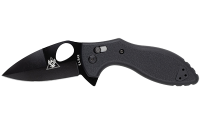 KA-BAR Knives TDI Flipper, Plain Edge, 3" Blade, AUS8A Stainless Steel, Black 2490