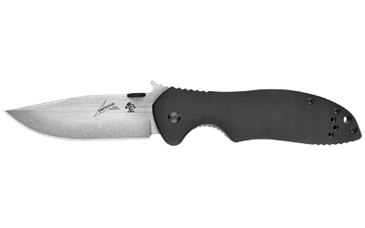 Kershaw Emerson CQC-6K, 3.25" Folding Knife, Drop Point, Plain Edge, D2 Steel, G-10 Front and Bead Blasted Stainless Back Handles 6034D2