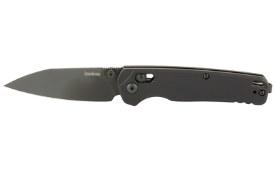 Kershaw BEL AIR, Folding Knife, Plain Edge, CPM Magnacut Blade Steel, PVD Finish, Black, Aluminum Handle, Dura Lock, 3.1" Blade, 7.3" Overall Length, Includes Pocket Clip 6105BLK