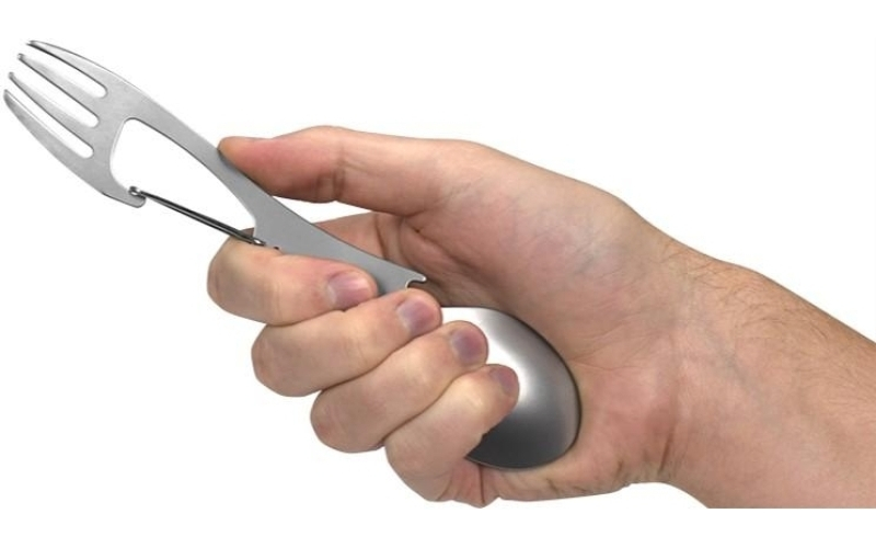 Kershaw ration xl stainless steel spork multi-tool bead blast