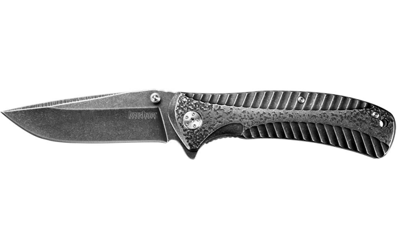 Kershaw starter assisted opening flipper knife (3.4" blackwash)