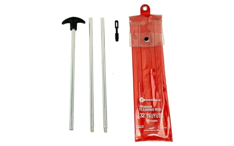 Kleenbore 3pc. all gauge aluminum shotgun rod set- 32"