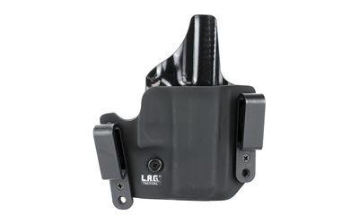 L.A.G. Tactical, Inc. Defender Series, OWB/IWB Holster, Fits Glock 26/27/33, Kydex, Right Hand, Black Finish 1004