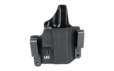 L.A.G. Tactical, Inc. Defender Series, OWB/IWB Holster, Fits Glock 43/43X, Kydex, Right Hand, Black Finish 1053