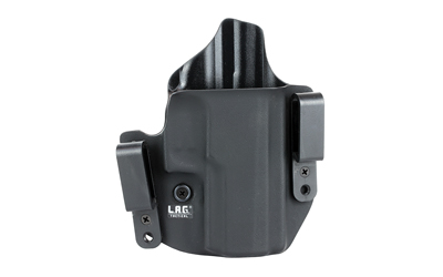 L.A.G. Tactical, Inc. Defender Series, OWB/IWB Holster, Fits SIG P320 Compact 9/40, Kydex, Right Hand, Black Finish 2031
