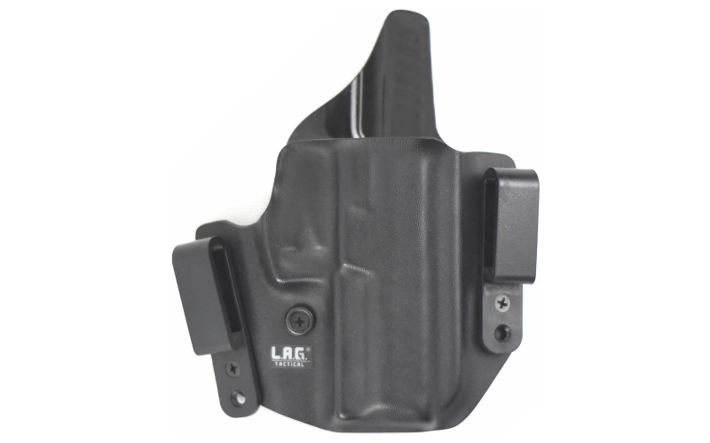 L.A.G. Tactical, Inc. Defender Series, OWB/IWB Holster, Fits Sig P365 XMacro, Kydex, Right Hand, Black 2094