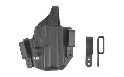 L.A.G. Tactical, Inc. L.A.G. Defender, Inside the Waistband Holster, Fits Springfield Hellcat Pro, Kydex, Matte Finish, Black, Right Hand 3057