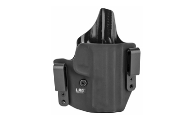 L.A.G. Tactical, Inc. Defender Series, OWB/IWB Holster, Fits S&W M&P M2.0 9/40, Kydex, Right Hand, Black Finish 4045