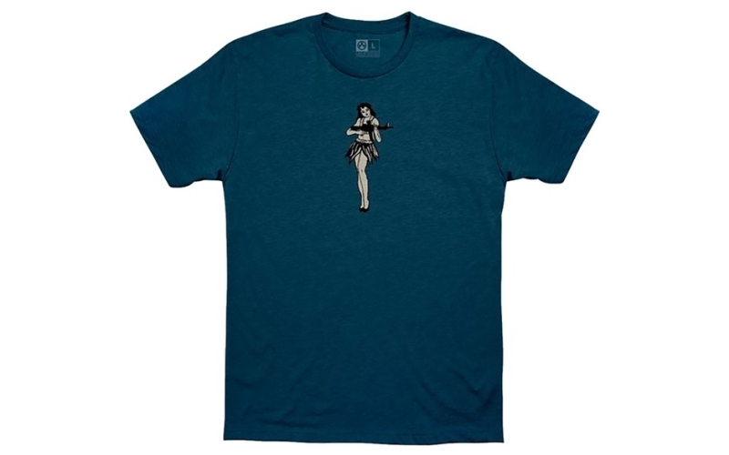 Magpul Industries Hula girl cvc t-shirt blue stone heather lg