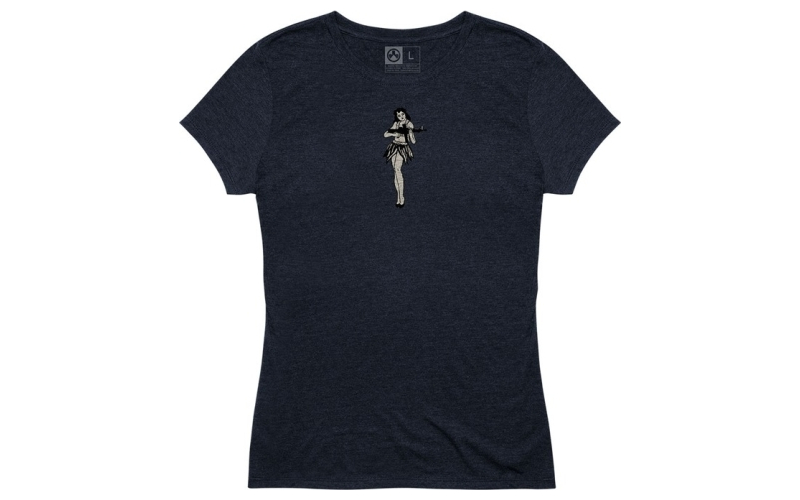 Magpul Industries Women's hula girl tri-blend t-shirt small navy